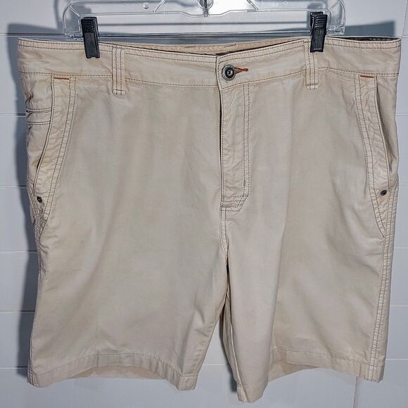 TOMMY BAHAMA Jeans Men's Island Crafted Shorts Size 38 Cotton Tencel Flat Front - Picture 1 of 14